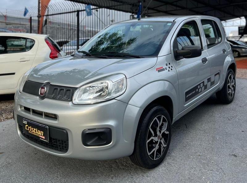 Fiat Uno ATTRACTIVE 1.0 Flex 6V 5p na cor Prata em Curitiba / PR - 905774