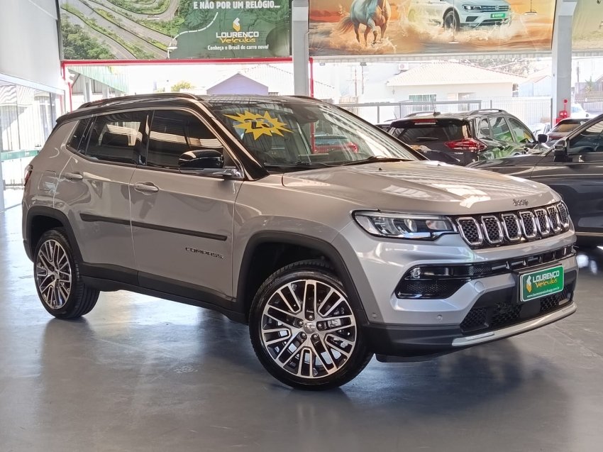 Jeep Compass LIMITED T270 1.3 TB 4x2 Flex Aut na cor Prata em Ponta Grossa / PR - 906006