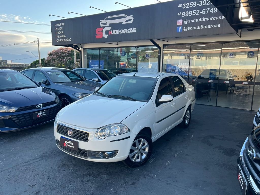 Fiat Siena TETRAFUEL 1.4 mpi Fire Flex 8v 4p na cor Branco em Florianópolis / SC - 906007