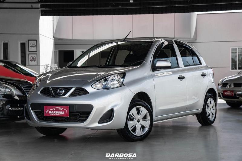 Nissan MARCH S 1.0 12V Flex 5p na cor Prata em Curitiba / PR - 906368
