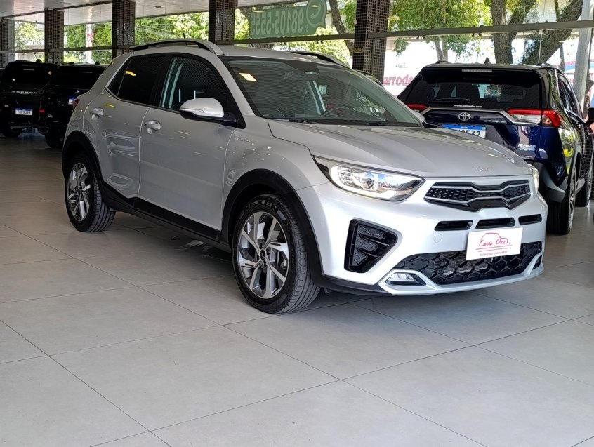 Kia STONIC SX 1.0 TB Aut. (Híbrido) na cor Prata no Novo Hamburgo / RS - 907426