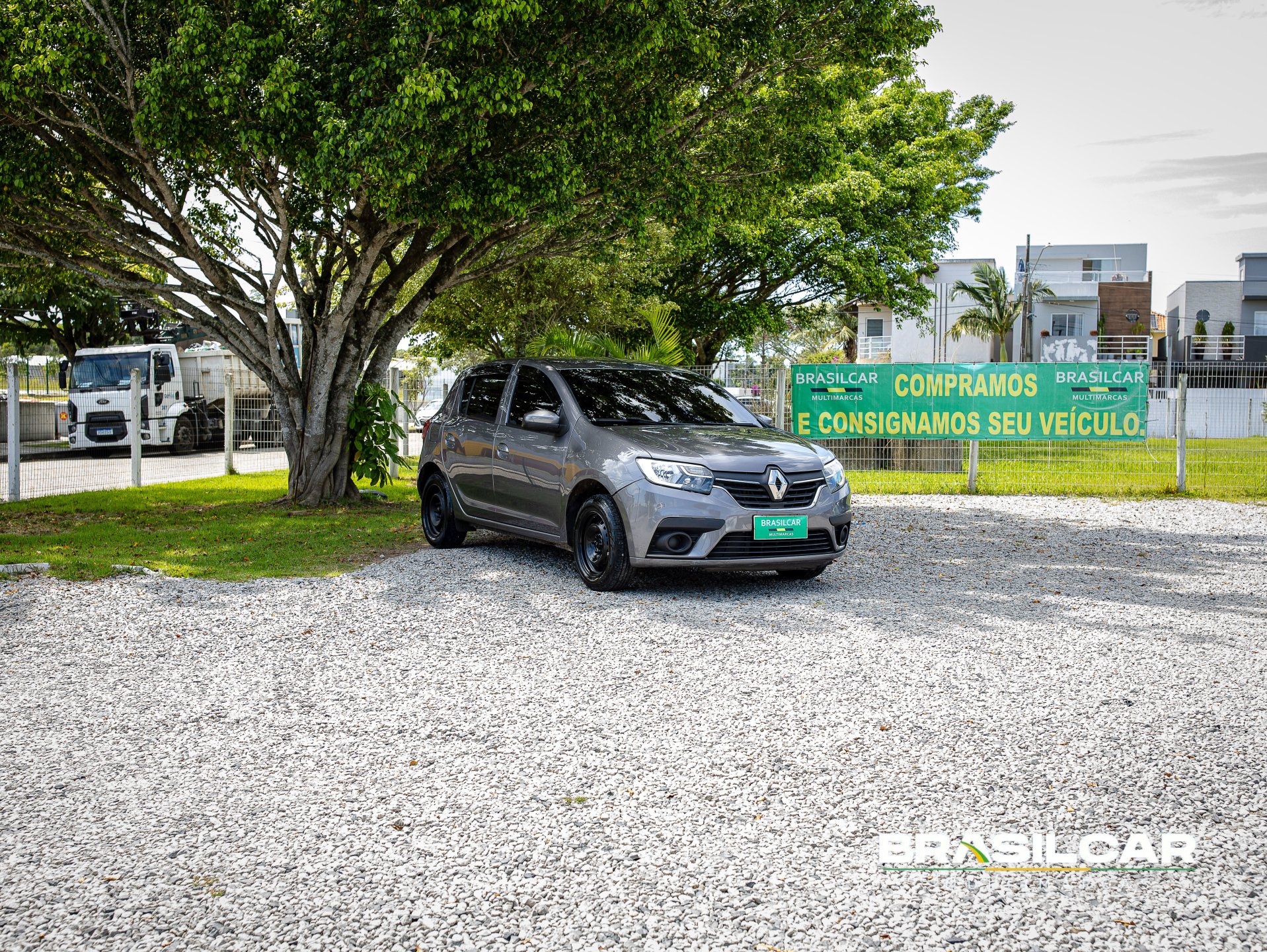 Renault Sandero Zen Flex 1.0 12V 5p Mec. na cor Cinza em Florianópolis / SC - 907904