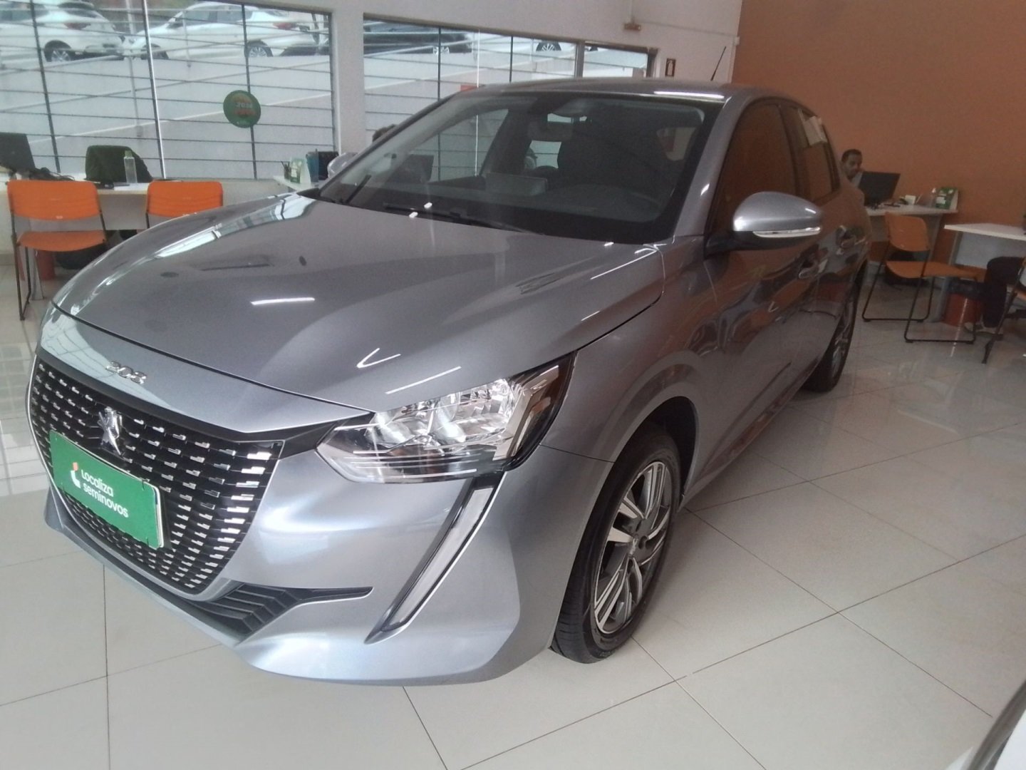 Peugeot 208 Allure 1.6 Flex 16V 5p Aut. na cor Cinza em Cascavel / PR - 913455