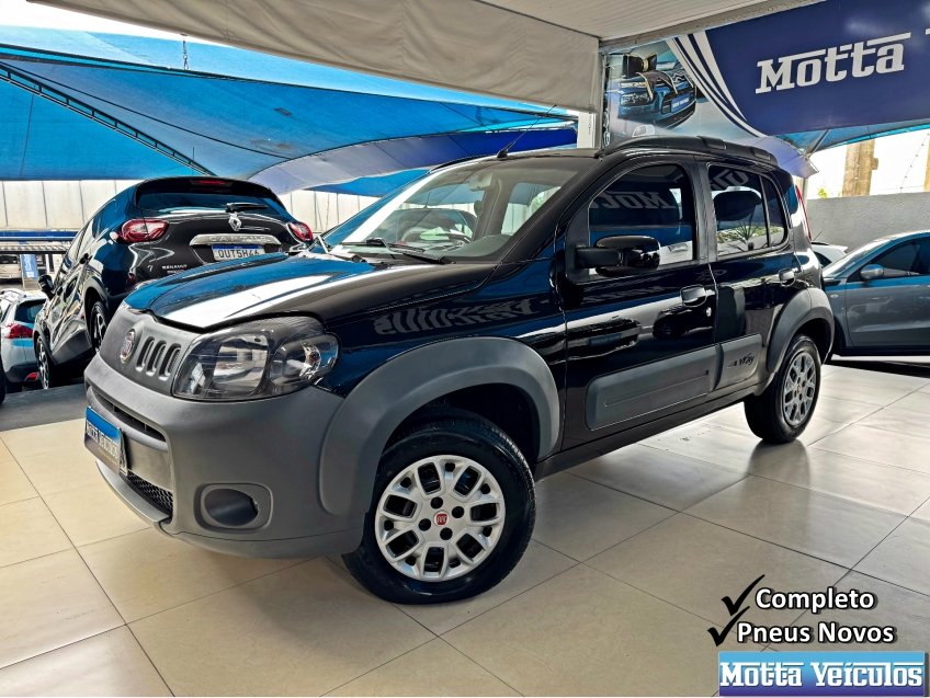 Fiat Uno WAY Celeb. 1.0 EVO Fire Flex 8V 5p na cor Preto no Canoas / RS - 913891