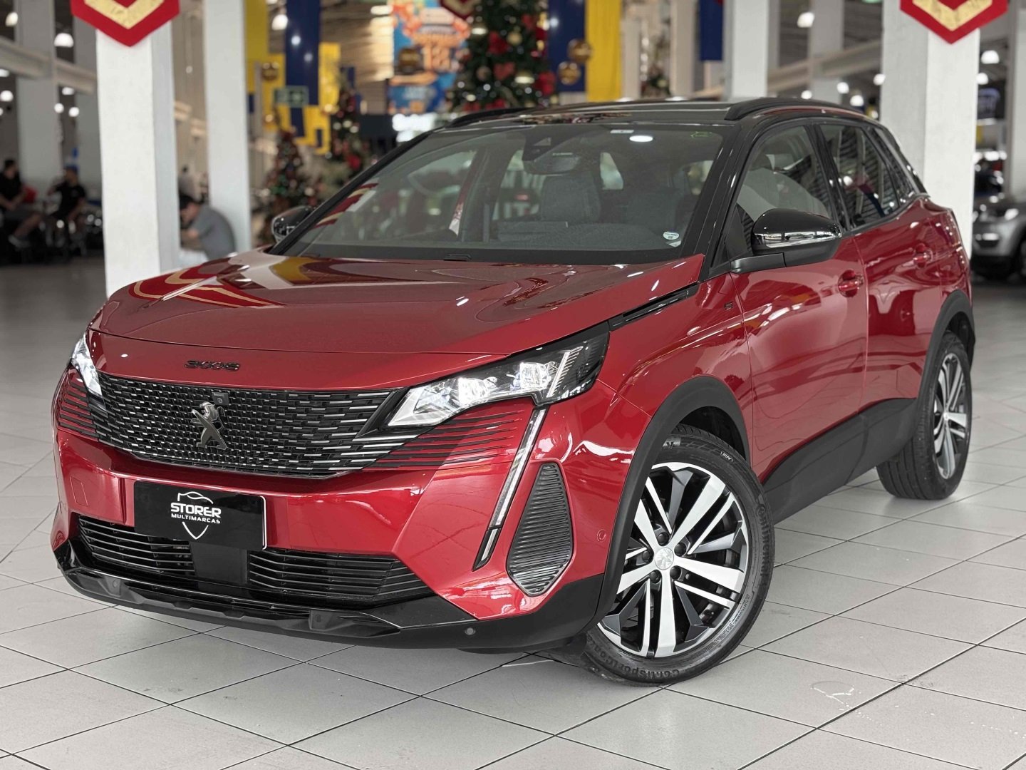 Peugeot 3008 Griffe 1.6 Turbo 16V 5p Aut. na cor Vermelho em Curitiba / PR - 918357