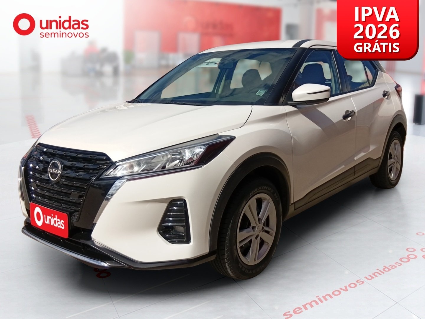 Nissan KICKS Active 1.6 16V Flex Aut. na cor Branco no Porto Alegre / RS - 919310