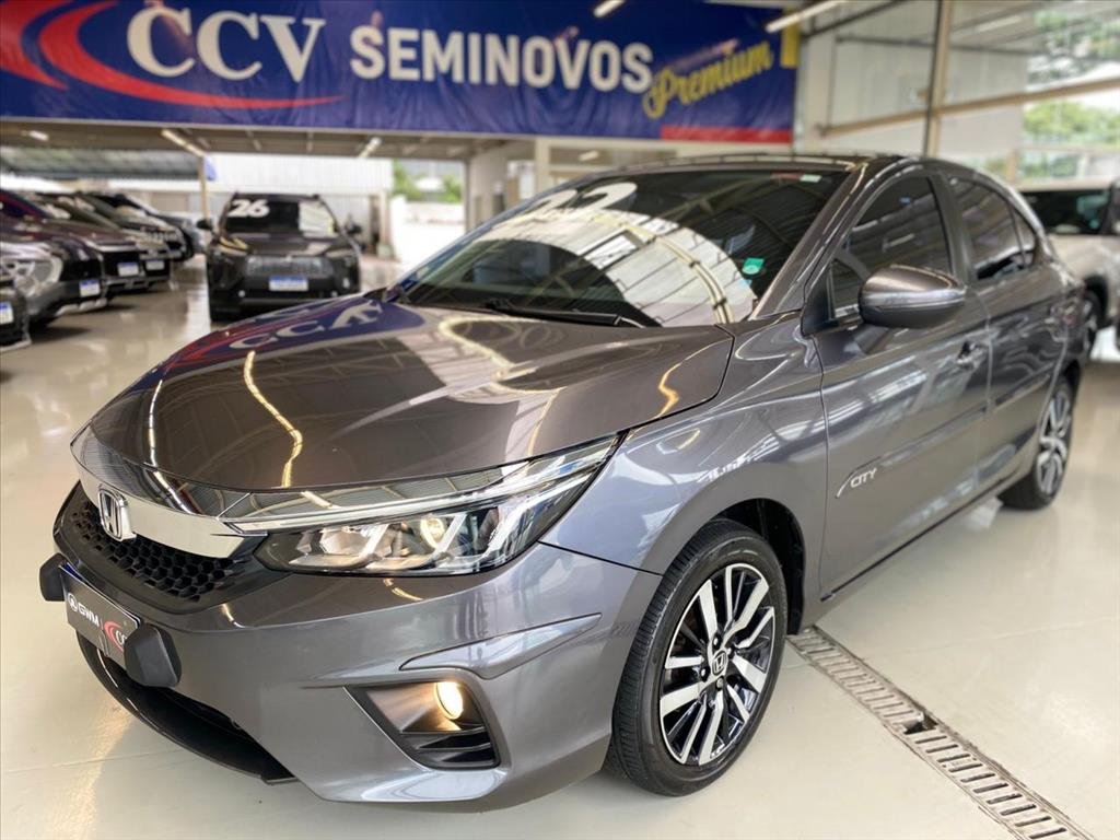 Honda City Hatchback EXL 1.5 Flex 16V Aut. na cor Cinza em Curitiba / PR - 919614