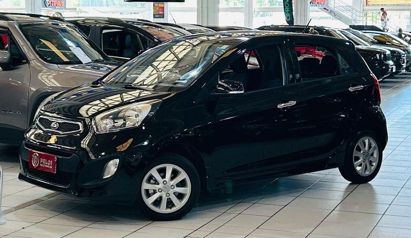 Kia Picanto EX 1.1/1.0/ 1.0 Flex Mec. na cor Preto em Curitiba / PR - 922121