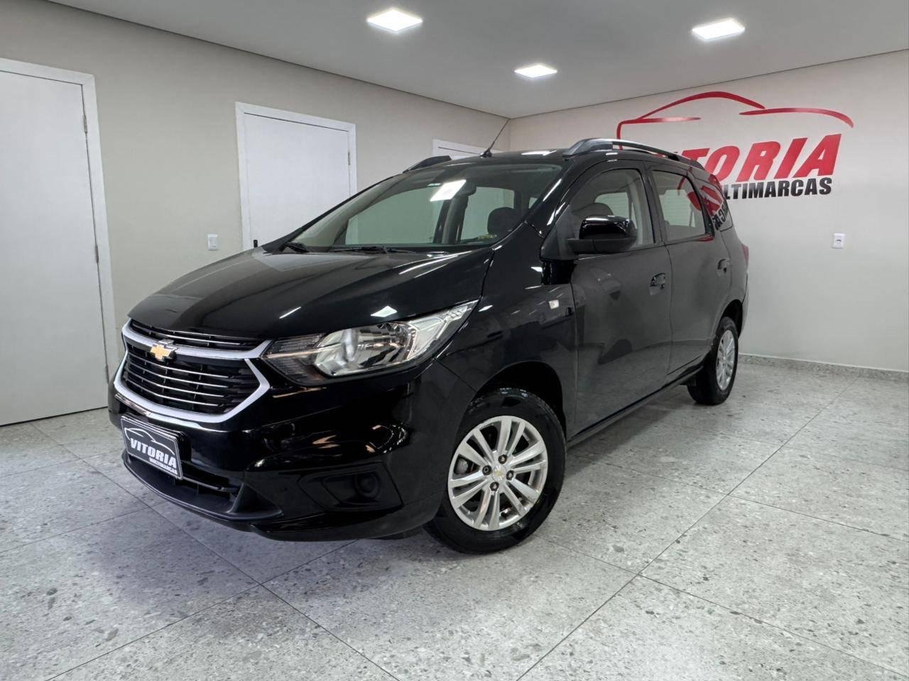 Chevrolet Spin 1.8 8V Econo.Flex 5p Aut. na cor Preto em Joinville / SC - 922231