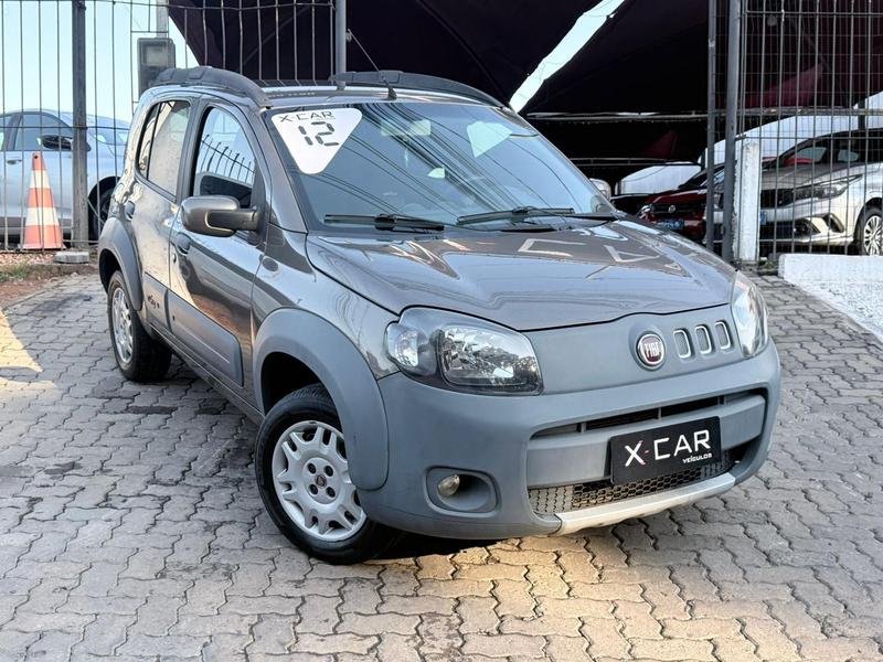 Fiat Uno WAY 1.0 EVO Fire Flex 8V 2p na cor Cinza no Viamão / RS - 922389