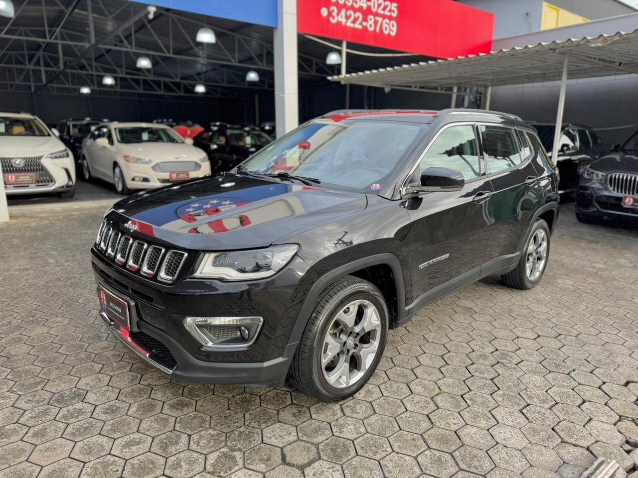 Jeep Compass LIMITED 2.0 4x2 Flex 16V Aut. na cor Preto em Joinville / SC - 923801