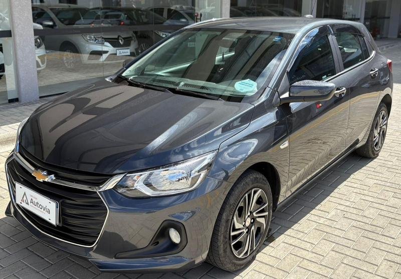 Chevrolet Onix HATCH LT 1.0 12V TB Flex 5p Aut. na cor Cinza em Curitiba / PR - 924084