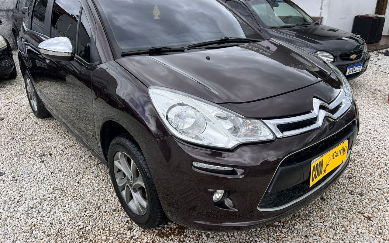 Citroën C3 Attraction Pure Tech 1.2 Flex 12V Mec na cor Marrom em Joinville / SC - 924460