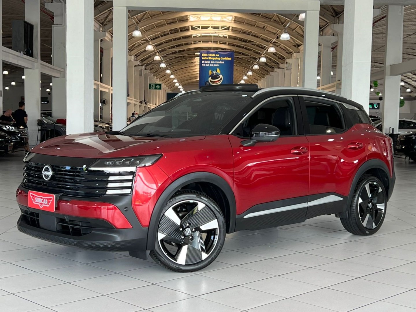Nissan KICKS Platinum 1.0 Turbo Flex Aut. na cor Vermelho em Curitiba / PR - 924498