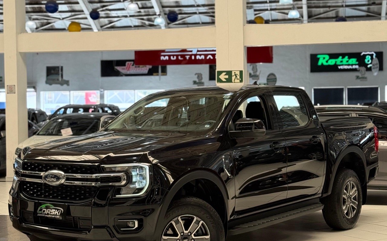 Ford Ranger XLT 3.0 V6 4x4 CD TB Die. Aut. na cor Preto em Curitiba / PR - 924785