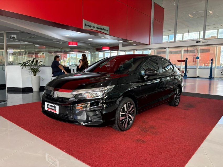 Honda City Sedan Touring 1.5 Flex 16V 4p Aut. na cor Preto em Curitiba / PR - 925829