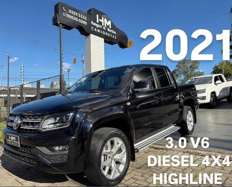 Volkswagen Amarok Highline CD 3.0 4x4 TB Dies. Aut. na cor Preto em Curitiba / PR - 926057