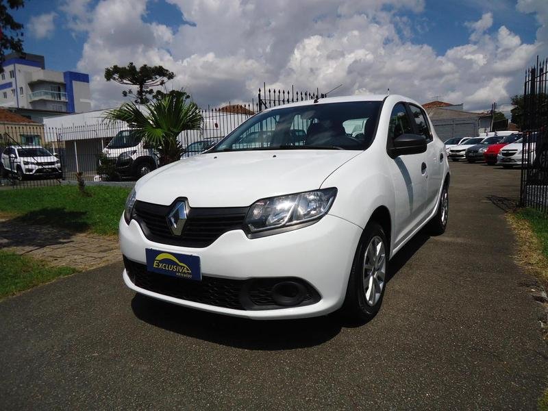 Renault Sandero Authentique Hi-Flex 1.0 16V 5p na cor Branco em Curitiba / PR - 926158