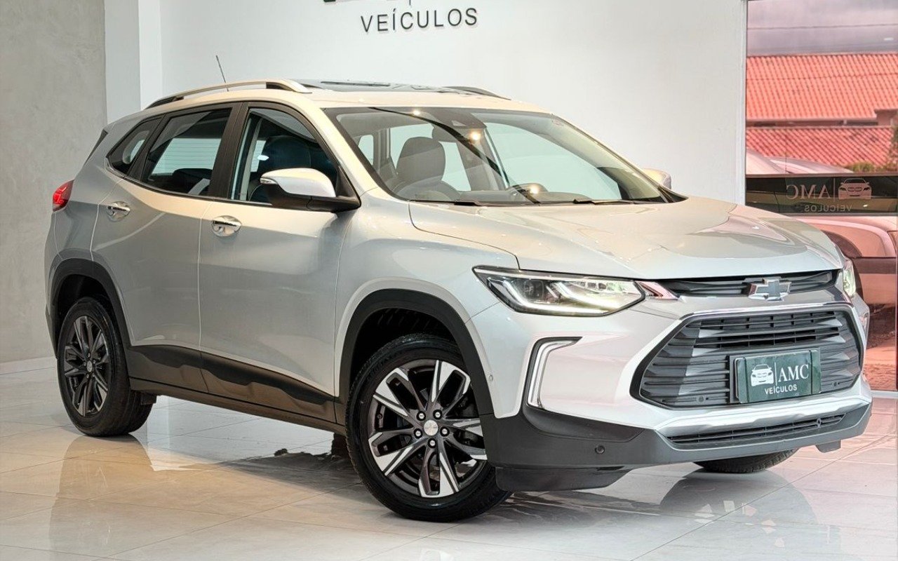 Chevrolet Tracker Premier 1.2 Turbo 12V Flex Aut. na cor Prata em Joinville / SC - 926342