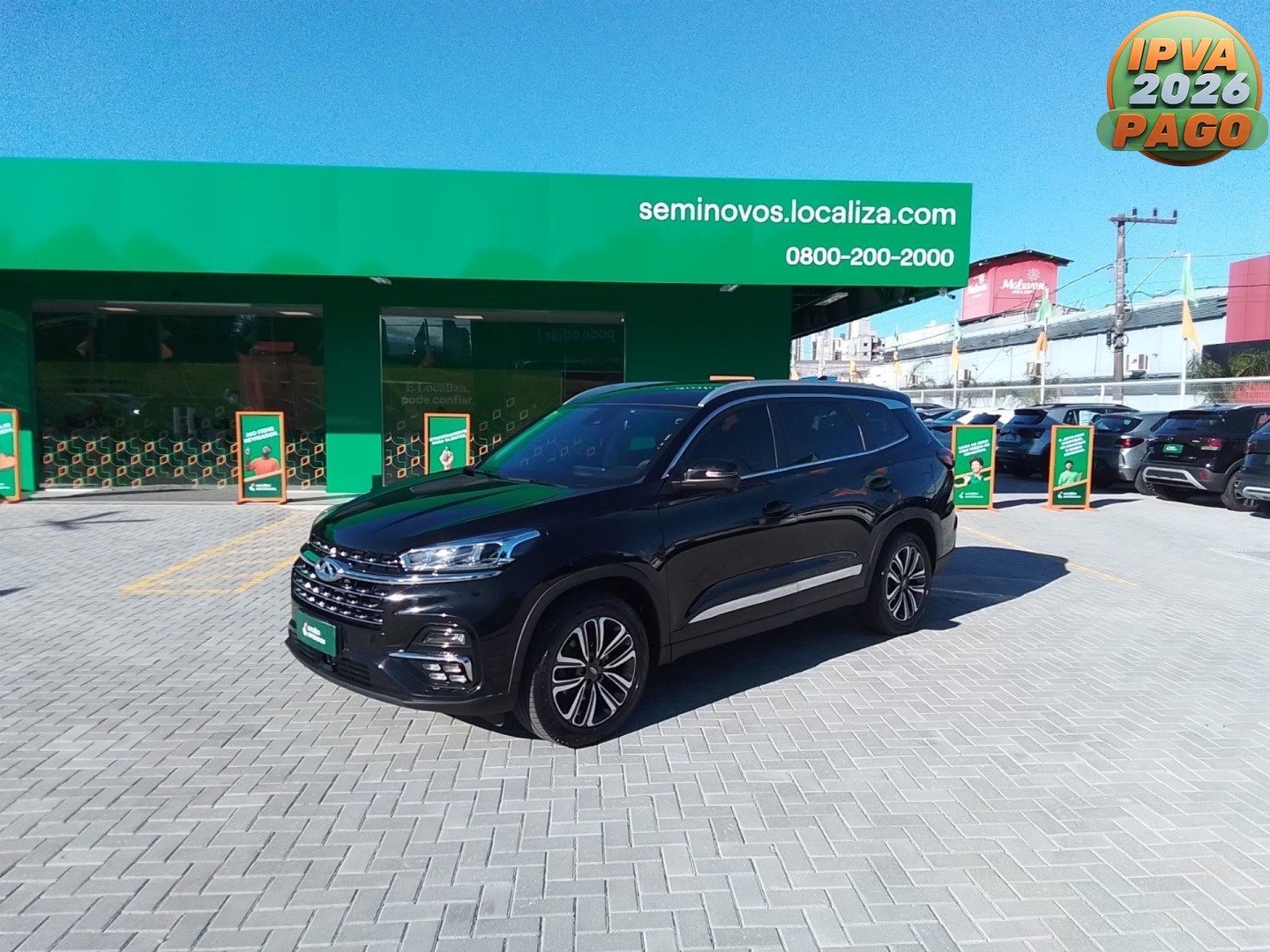 Caoa Chery Tiggo 8 Max Drive 1.6 Turbo Aut. na cor Preto em Jaraguá do Sul / SC - 926588