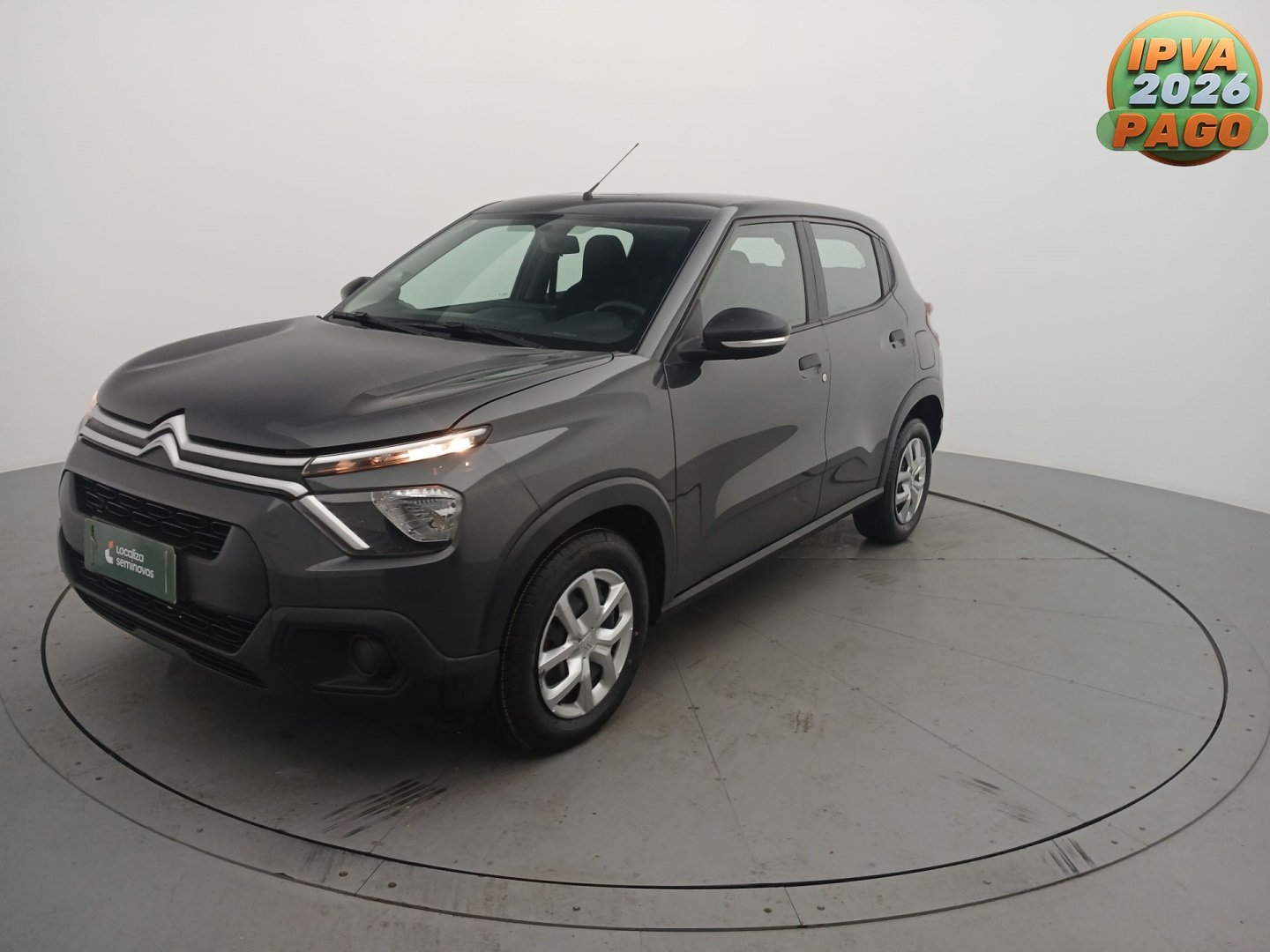 Citroën C3 Feel 1.0 Flex 6V 5p Mec. na cor Cinza em Jaraguá do Sul / SC - 927082