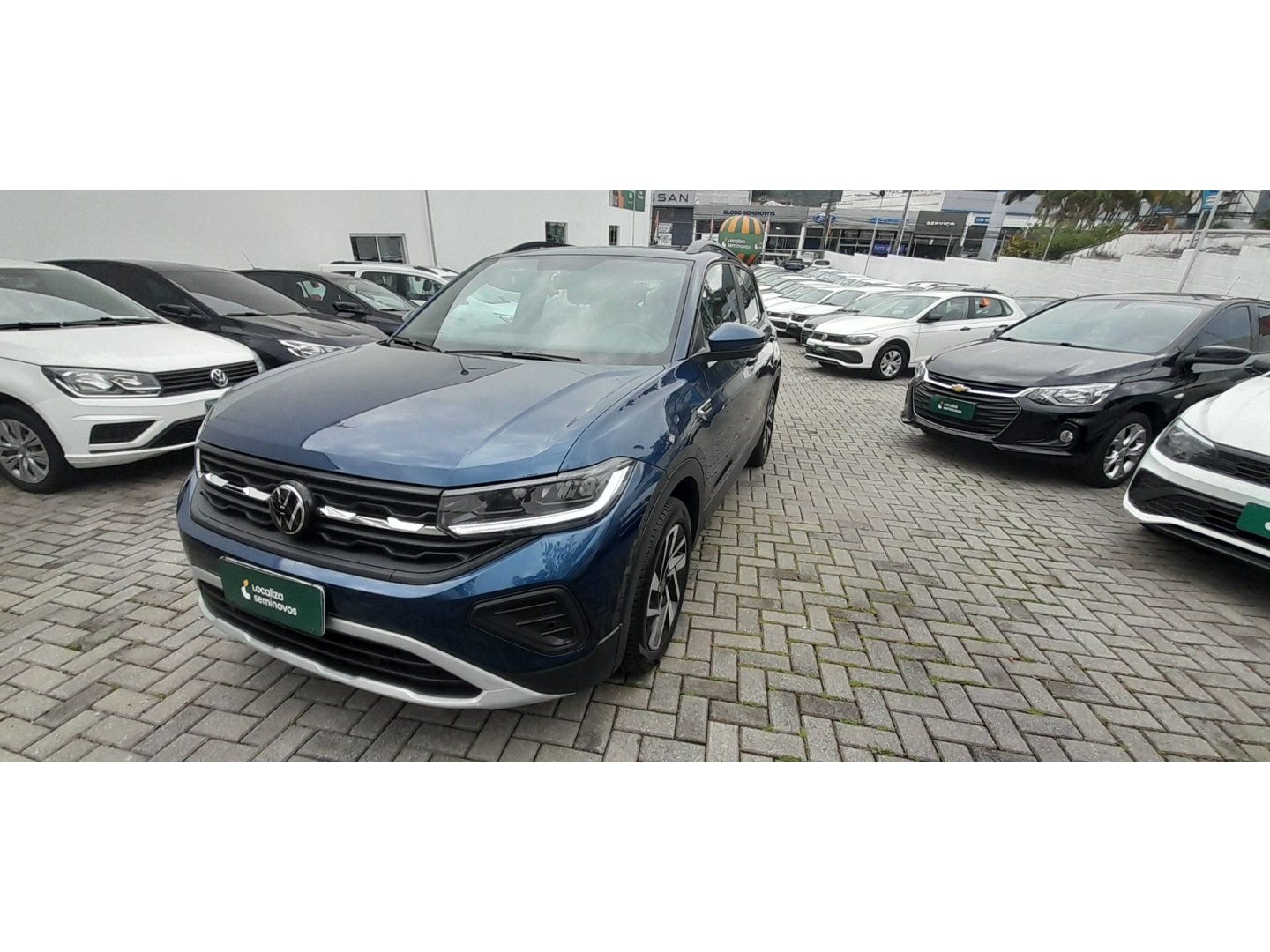 Volkswagen T-Cross Comfor. 200 TSI 1.0 Flex 5p Aut. na cor Azul em Brusque / SC - 927323