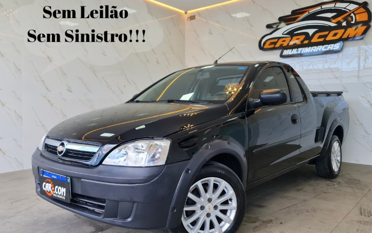 Chevrolet Montana 1.4 8V Conquest ECONOFLEX 2p na cor Preto em Curitiba / PR - 930552