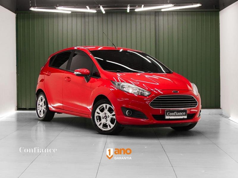 Ford Fiesta SEL 1.6 16V Flex Mec. 5p na cor Vermelho em Curitiba / PR - 930641