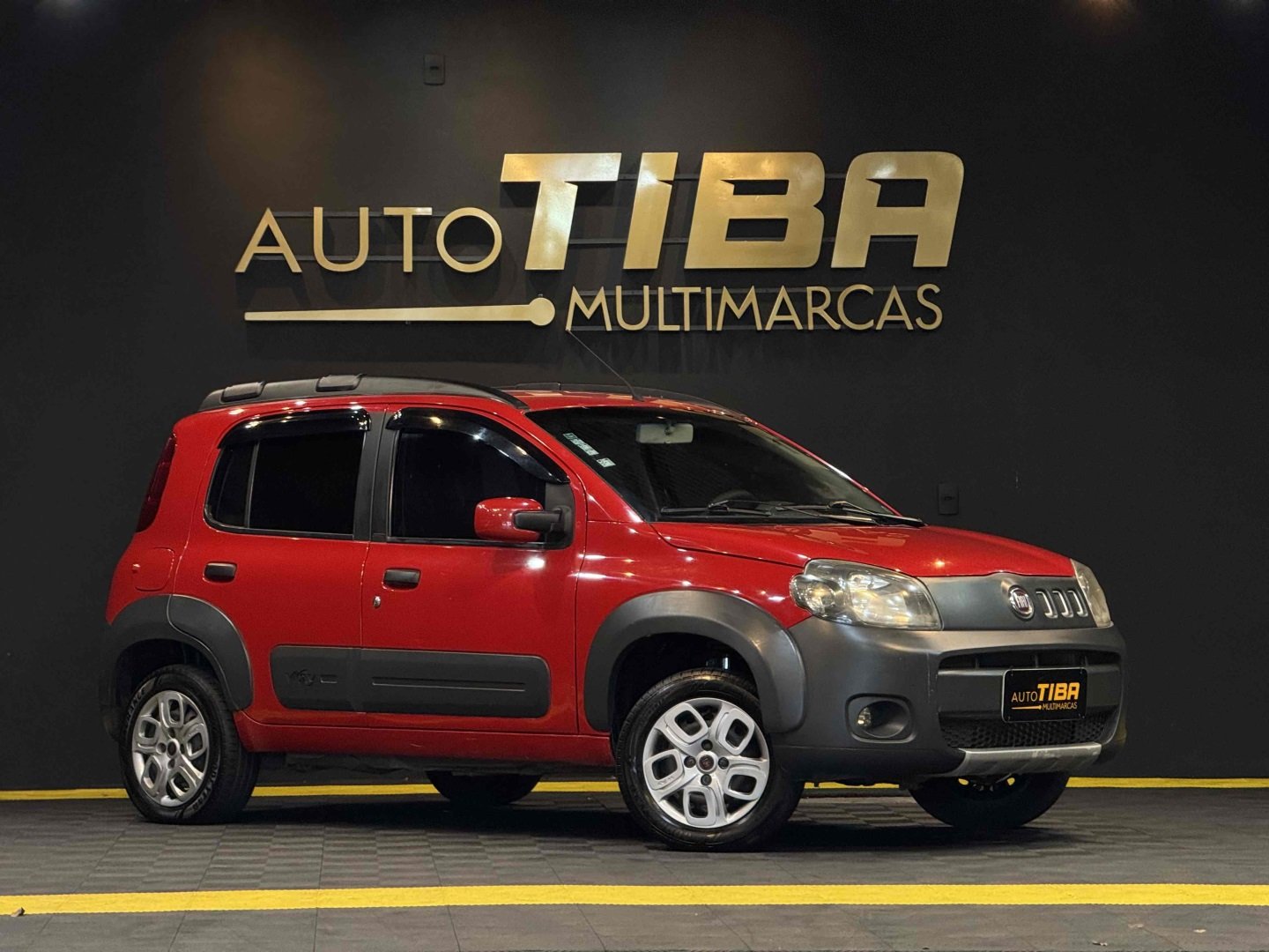 Fiat Uno WAY 1.0 EVO Fire Flex 8V 5p na cor Vermelho em Joinville / SC - 931460