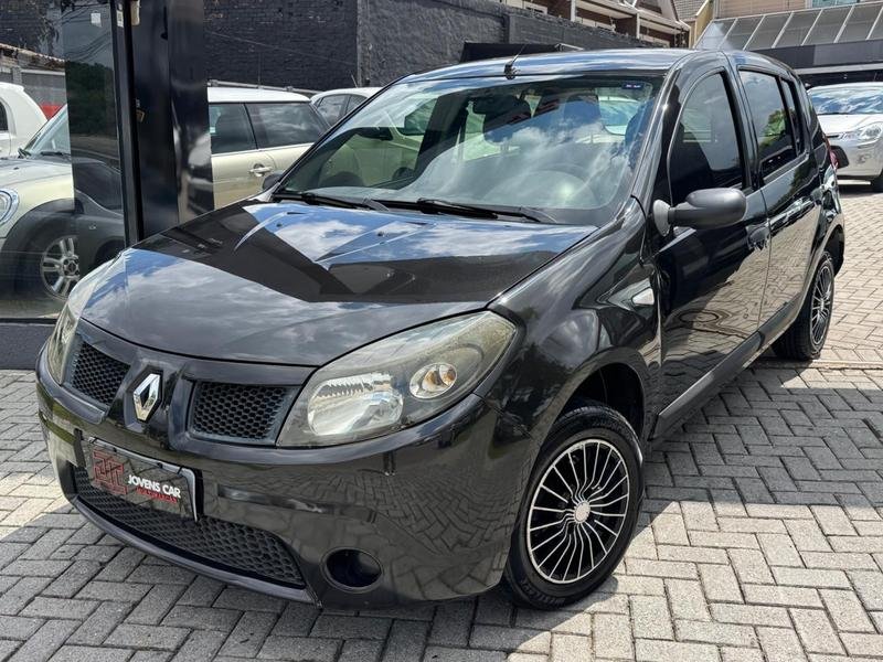 Renault Sandero Authentique Hi-Flex 1.6 8V 5p na cor Preto em Curitiba / PR - 932230