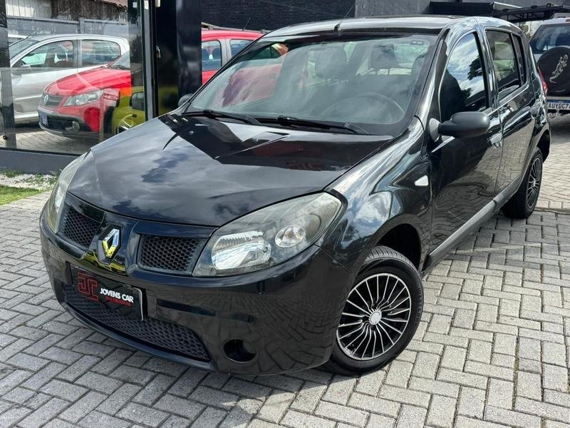 Renault Sandero Authentique Hi-Flex 1.6 8V 5p na cor Preto em Curitiba / PR - 932230
