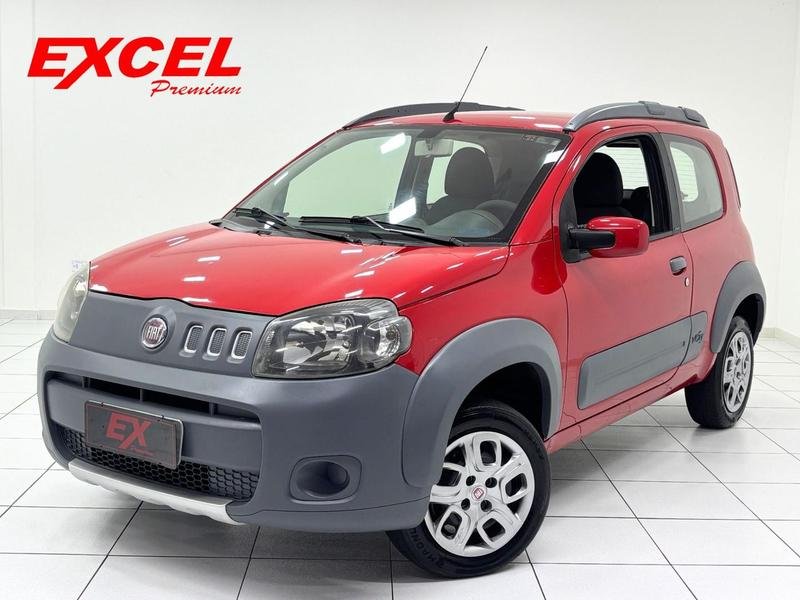 Fiat Uno WAY 1.0 EVO Fire Flex 8V 2p na cor Vermelho em Curitiba / PR - 932387