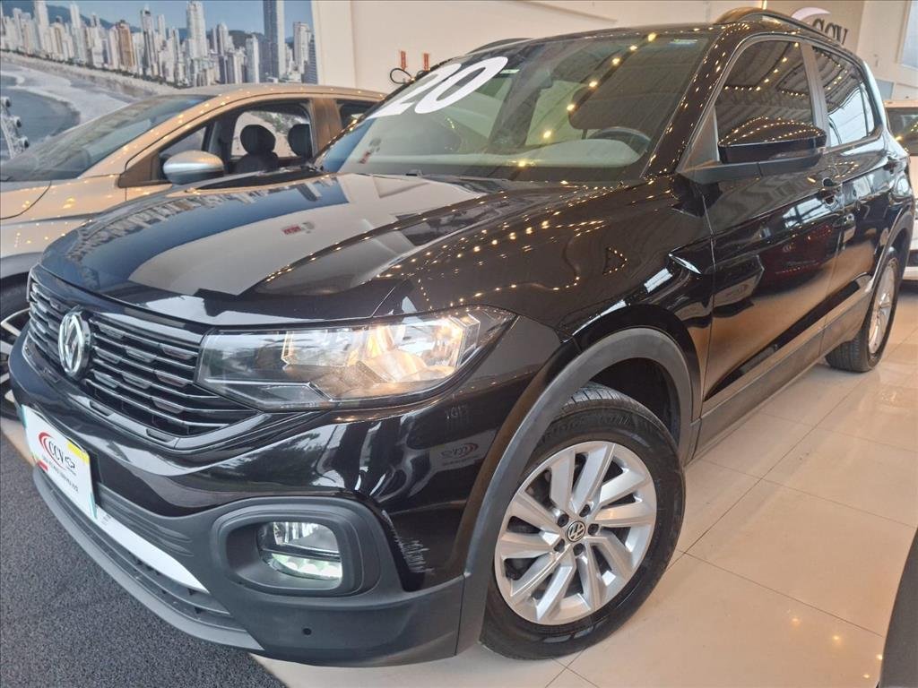 Volkswagen T-Cross 200 TSI 1.0 Flex 12V 5p Aut. na cor Preto em Balneário Camboriú / SC - 933658