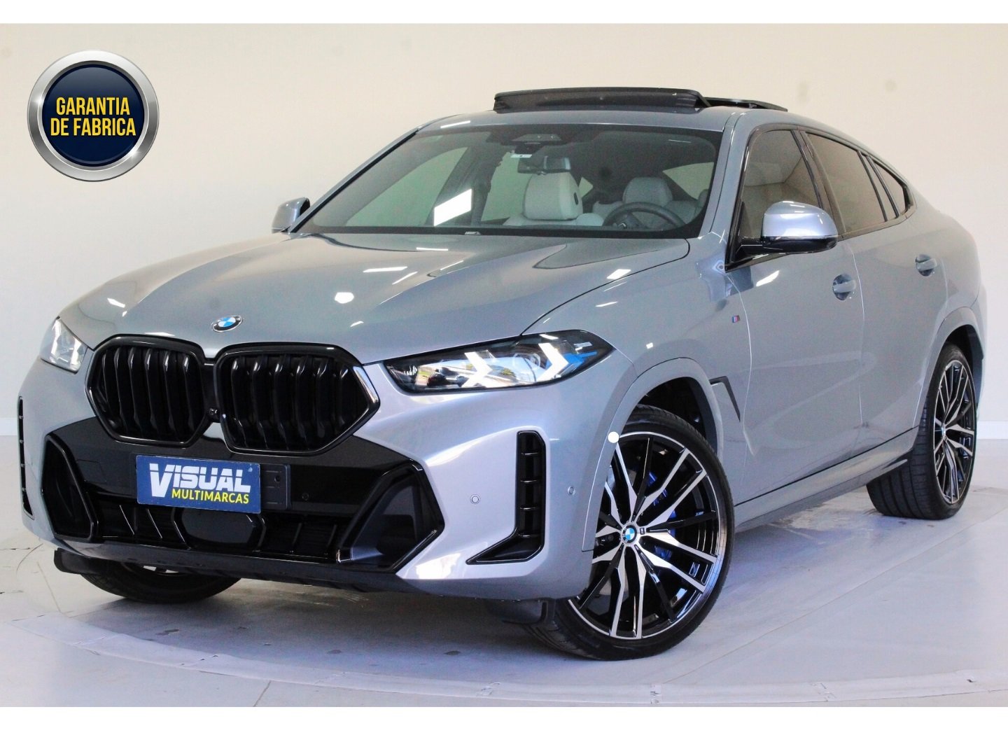 BMW X6 XDRIVE 40i M Sport 3.0 Bi-TB (Hib.) na cor Cinza em Curitiba / PR - 935412