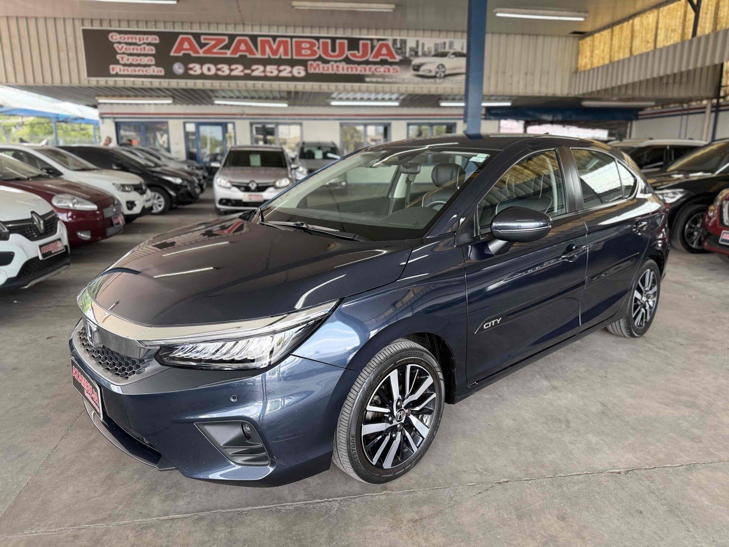 Honda City Sedan Touring 1.5 Flex 16V 4p Aut. na cor Azul no Canoas / RS - 935925