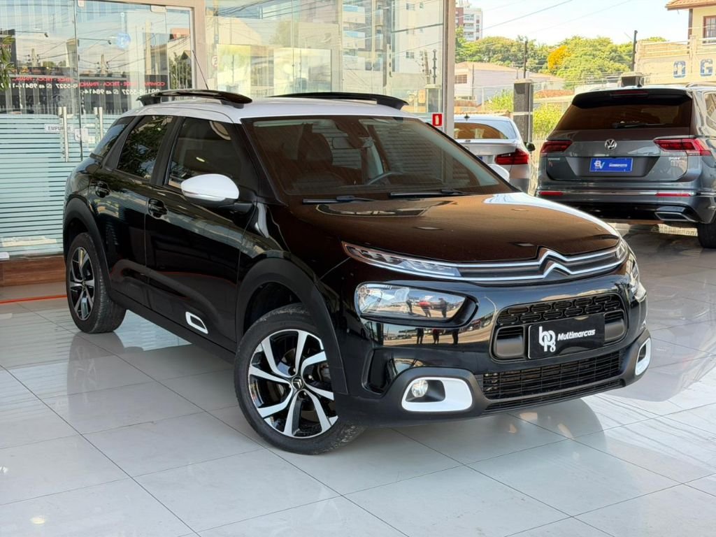 Citroën C4 Cactus SHINE 1.6 Turbo Flex Aut. na cor Preto em Florianópolis / SC - 937817