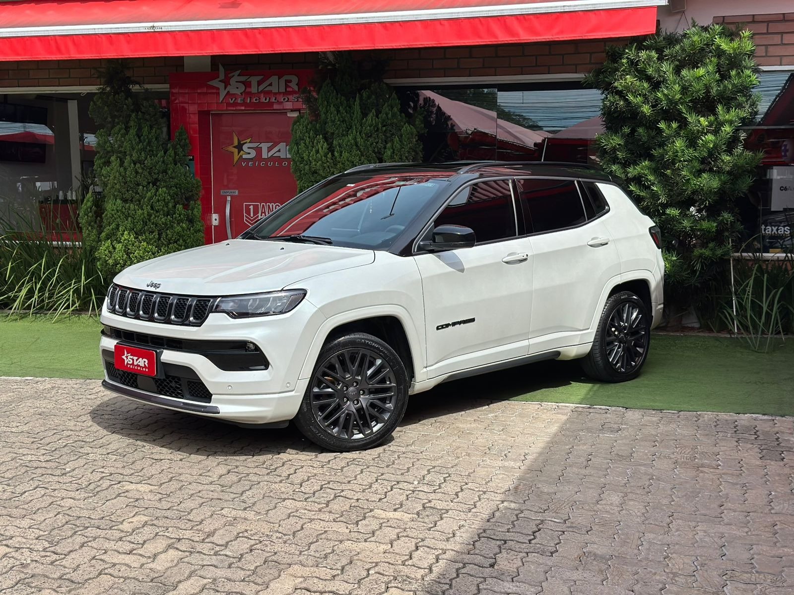 Jeep Compass S T270 1.3 TB 4x2 Flex Aut. na cor Branco no Canoas / RS - 938173