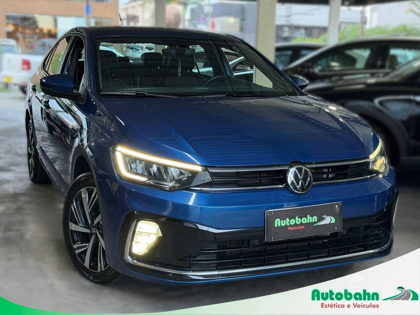 Volkswagen Virtus Highline 200 TSI 1.0 Flex 12V Aut na cor Azul em Joinville / SC - 940213