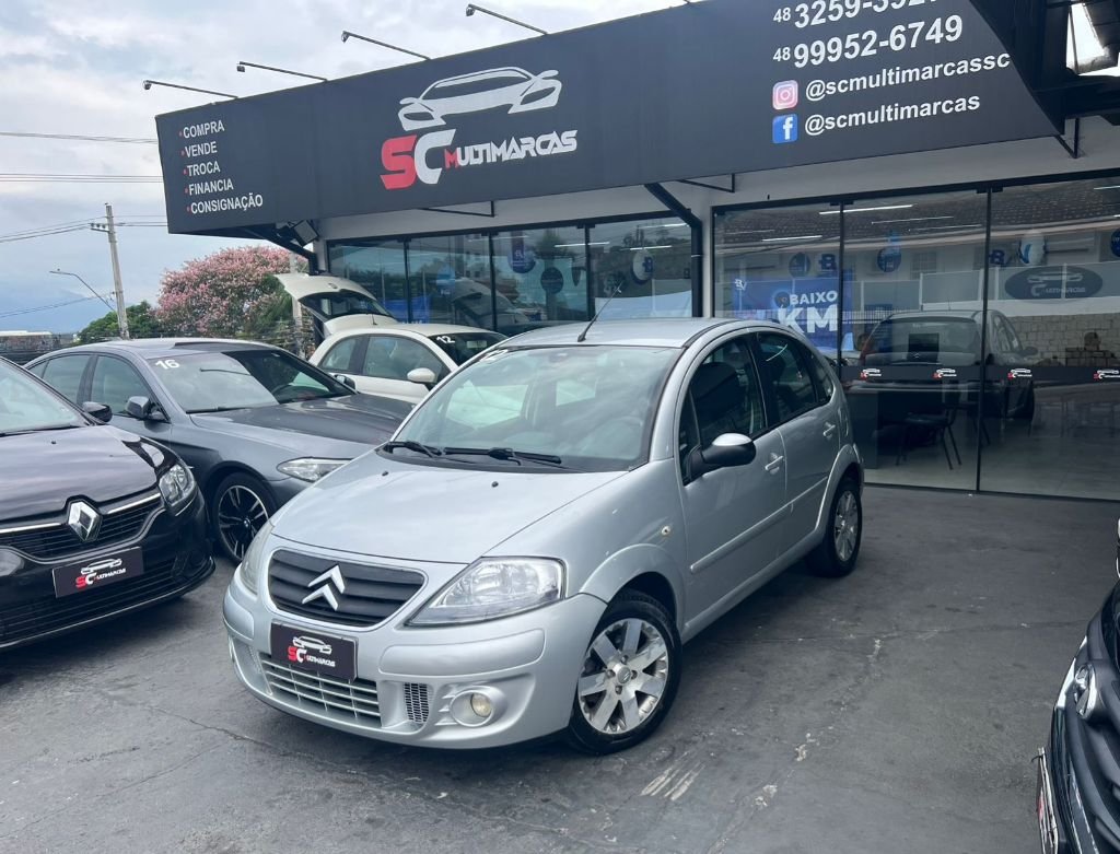 Citroën C3 Excl./Excl.Solar./Sonora 1.6 Flex Aut na cor Prata em Florianópolis / SC - 941964