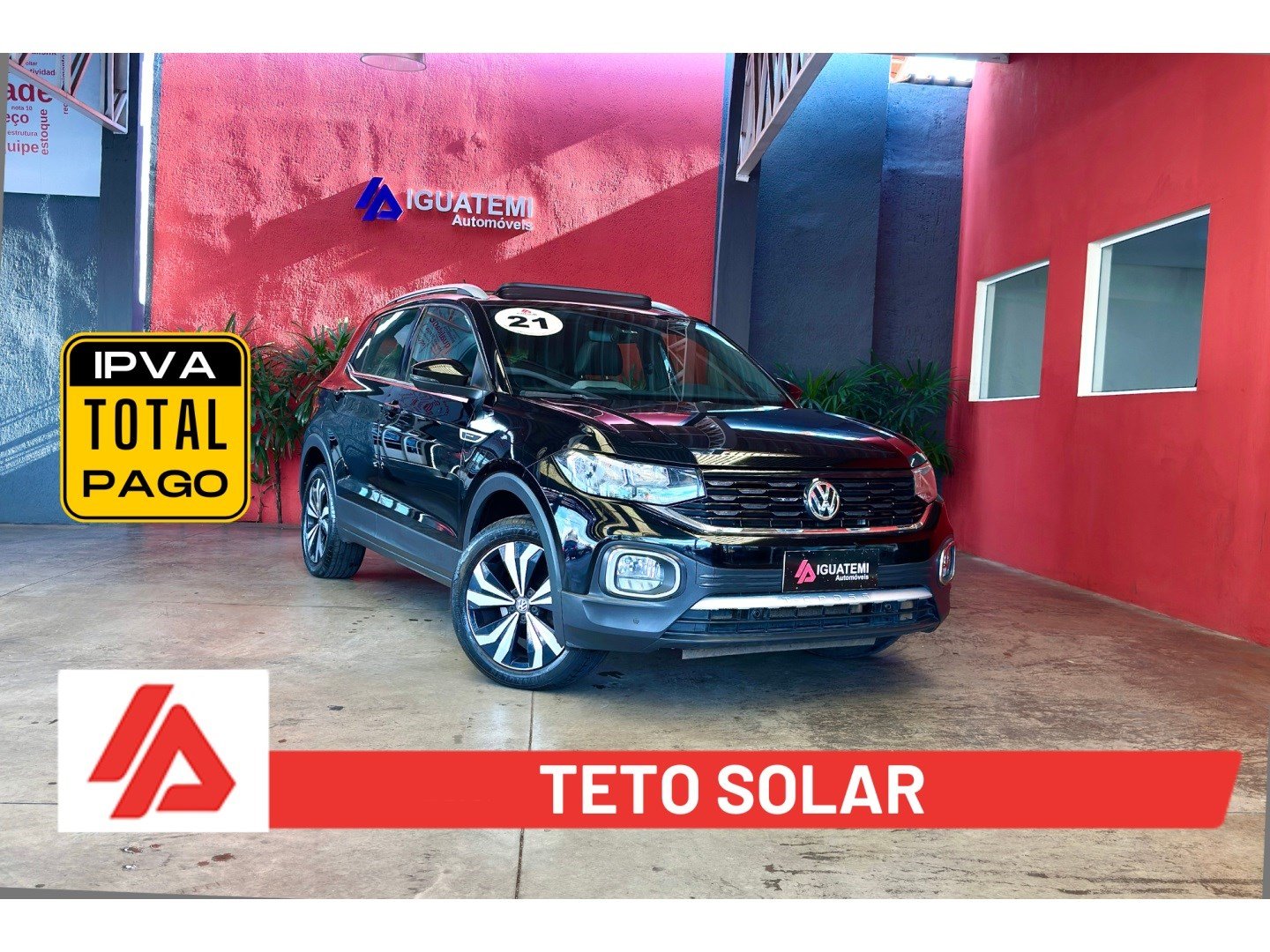 Volkswagen T-Cross Hig. 250 TSI 1.4 Flex 16V 5p Aut na cor Preto em Campinas / SP - 942611