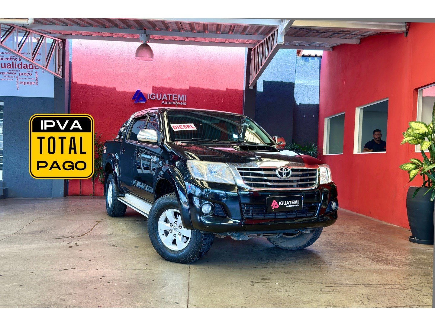 Toyota Hilux CD SRV D4-D 4x4 3.0 TDI Diesel Aut na cor Preto em Campinas / SP - 942686