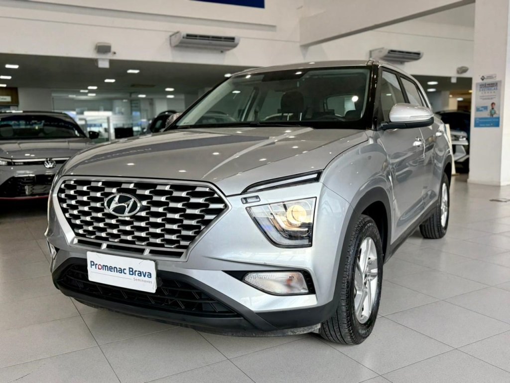 Hyundai Creta Comfort 1.0 TB 12V Flex Aut. na cor Prata em Itajaí / SC - 942826