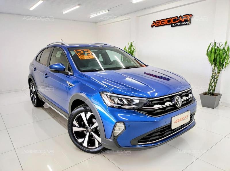 Volkswagen Nivus Highline 1.0 200 TSI Flex Aut. na cor Azul em Campo Largo / PR - 943134