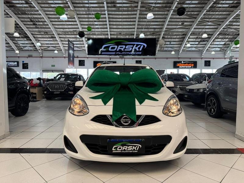 Nissan MARCH S 1.0 12V Flex 5p na cor Branco em Curitiba / PR - 943818