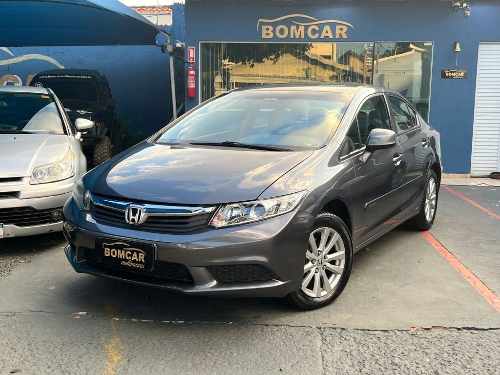 Honda Civic Sedan LXS 1.8/1.8 Flex 16V Aut. 4p na cor Cinza em Campinas / SP - 944053