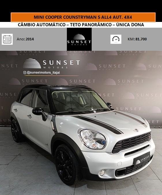 MINI COOPER Countryman S ALL4 1.6 Aut. na cor Prata em Itajaí / SC - 945373