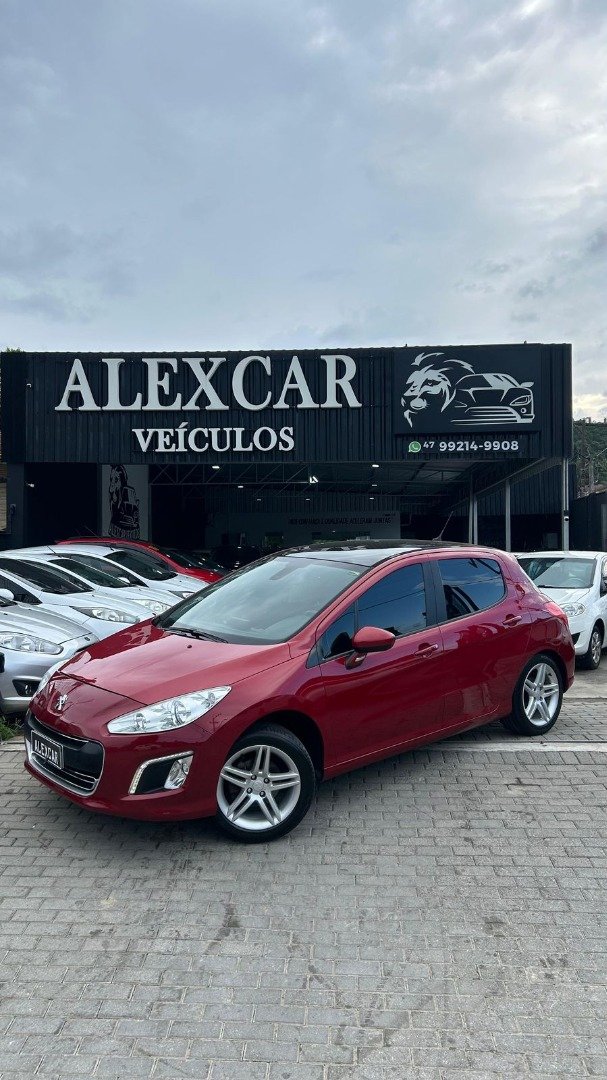 Peugeot 308 Allure 2.0 Flex 16V 5p Aut. na cor Vermelho em Joinville / SC - 946828