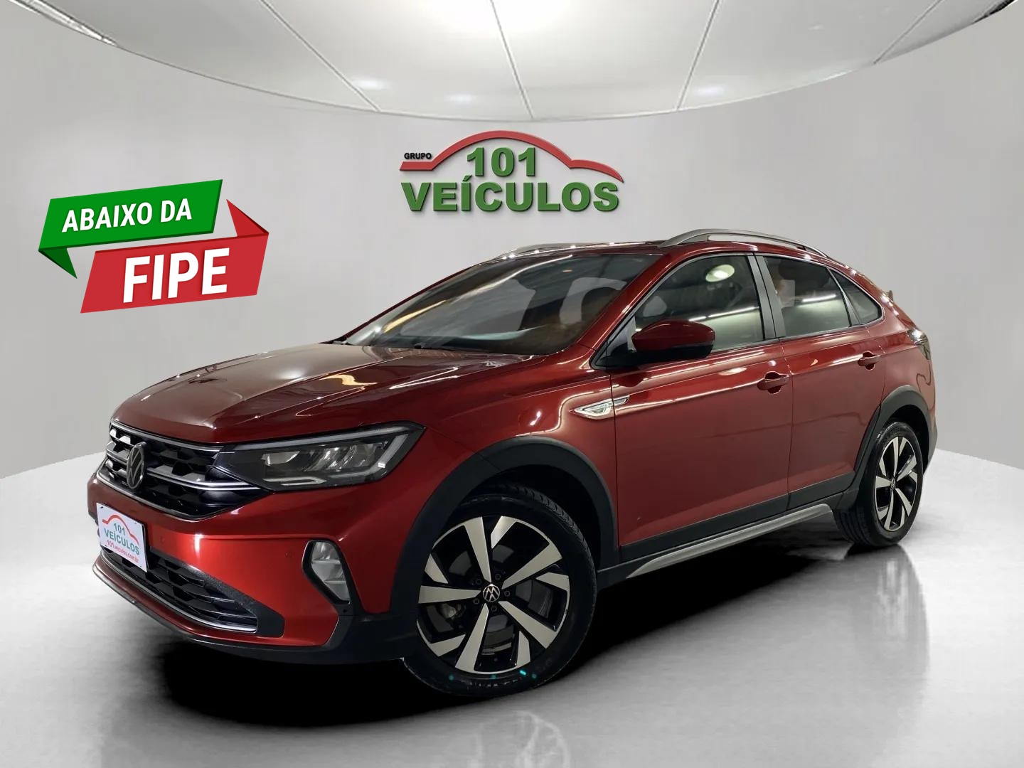 Volkswagen Nivus Highline 1.0 200 TSI Flex Aut. na cor Vermelho em São José / SC - 946975