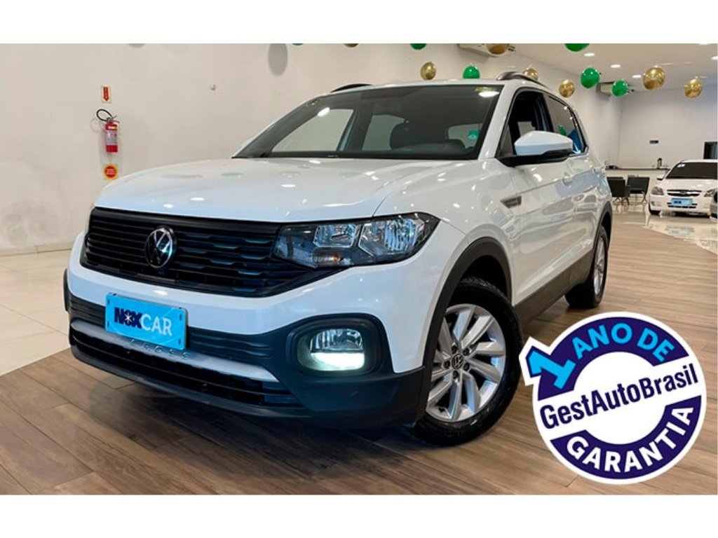 Volkswagen T-Cross Comfor. 200 TSI 1.0 Flex 5p Aut. na cor Branco em Florianópolis / SC - 947595
