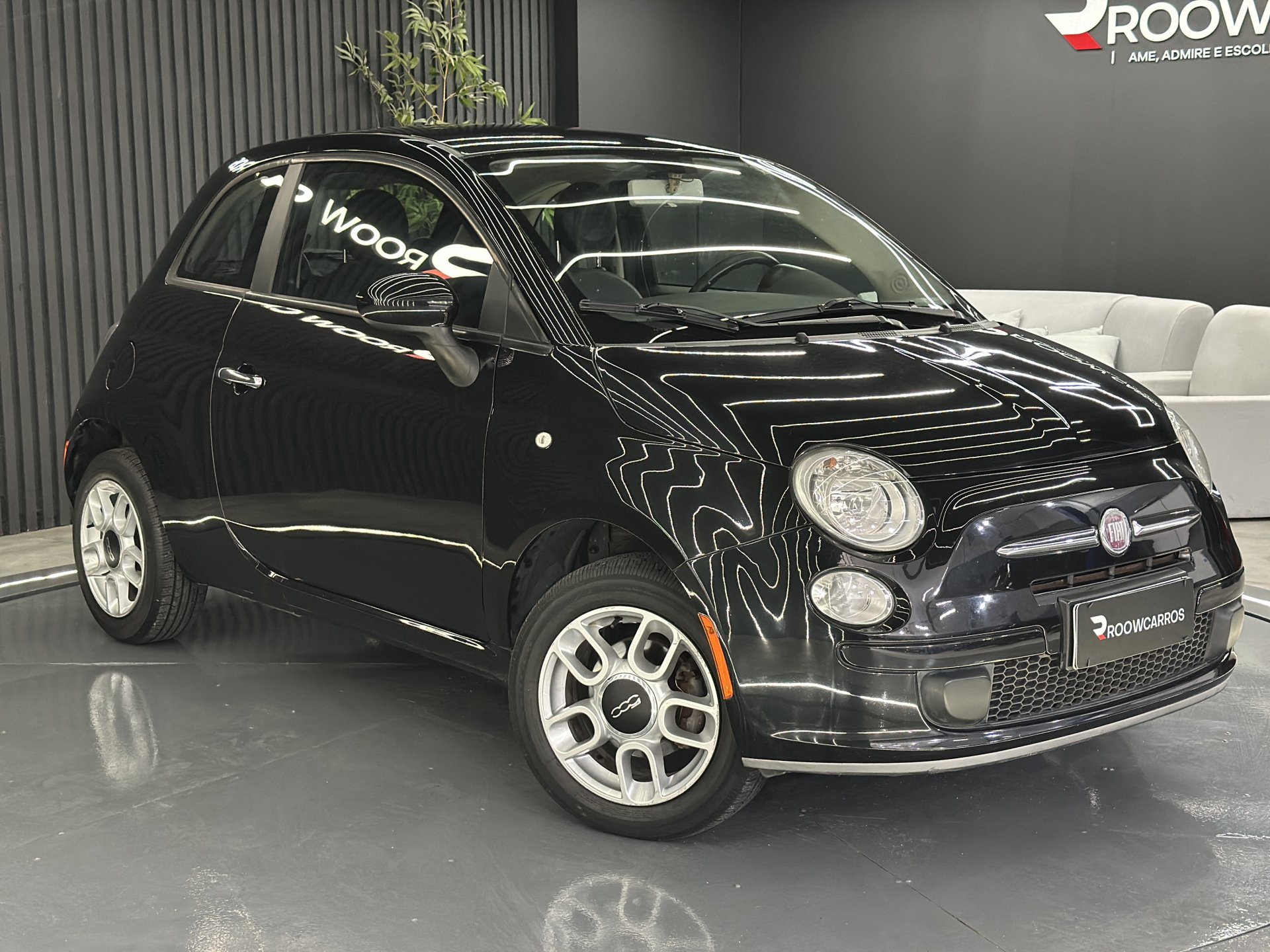 Fiat 500 Cult 1.4 Flex 8V EVO Mec. na cor Preto em Palhoça / SC - 947638
